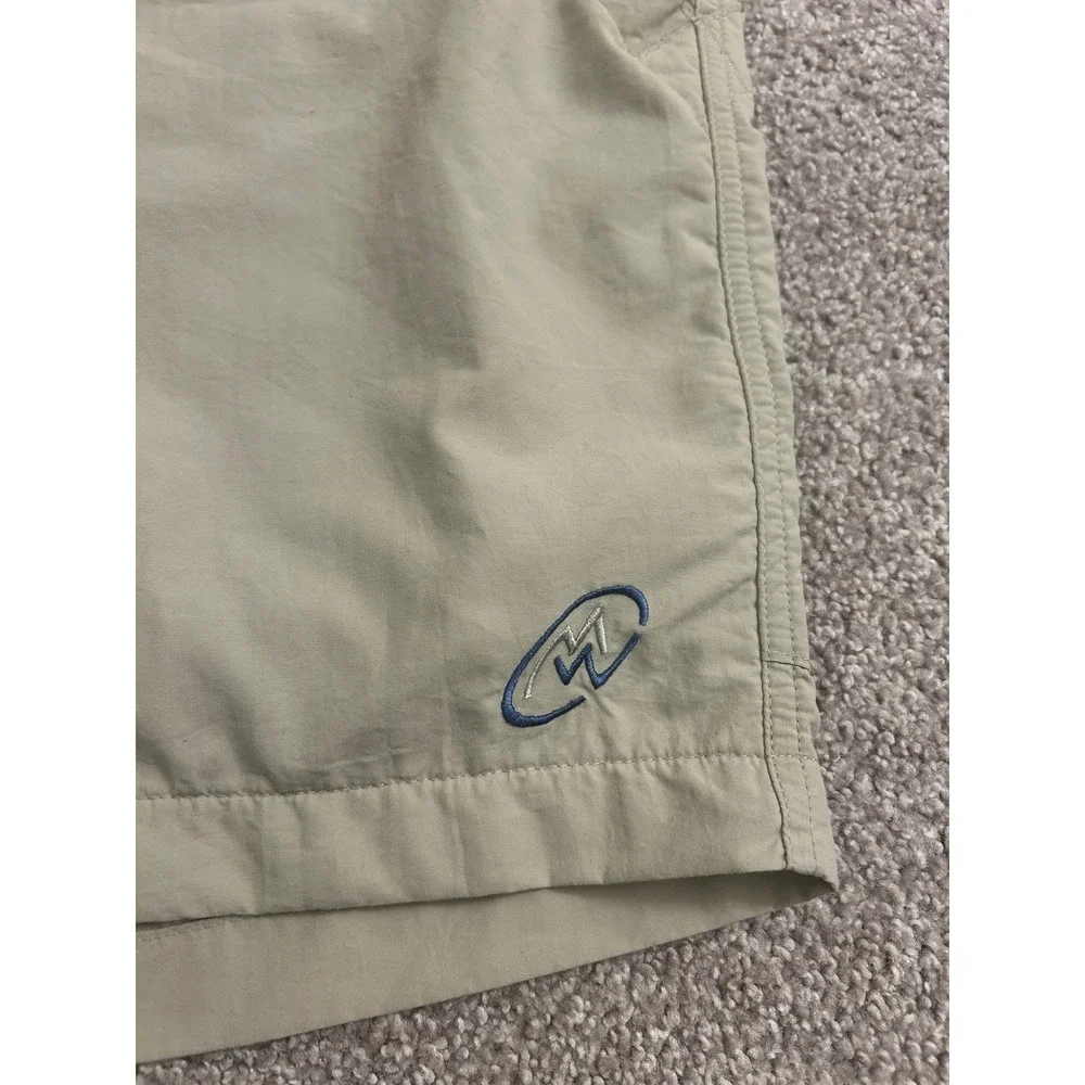 Cloudveil Hiking Shorts Mens 38 Tan Excellent Supplex Nylon Belted Cargo Trail